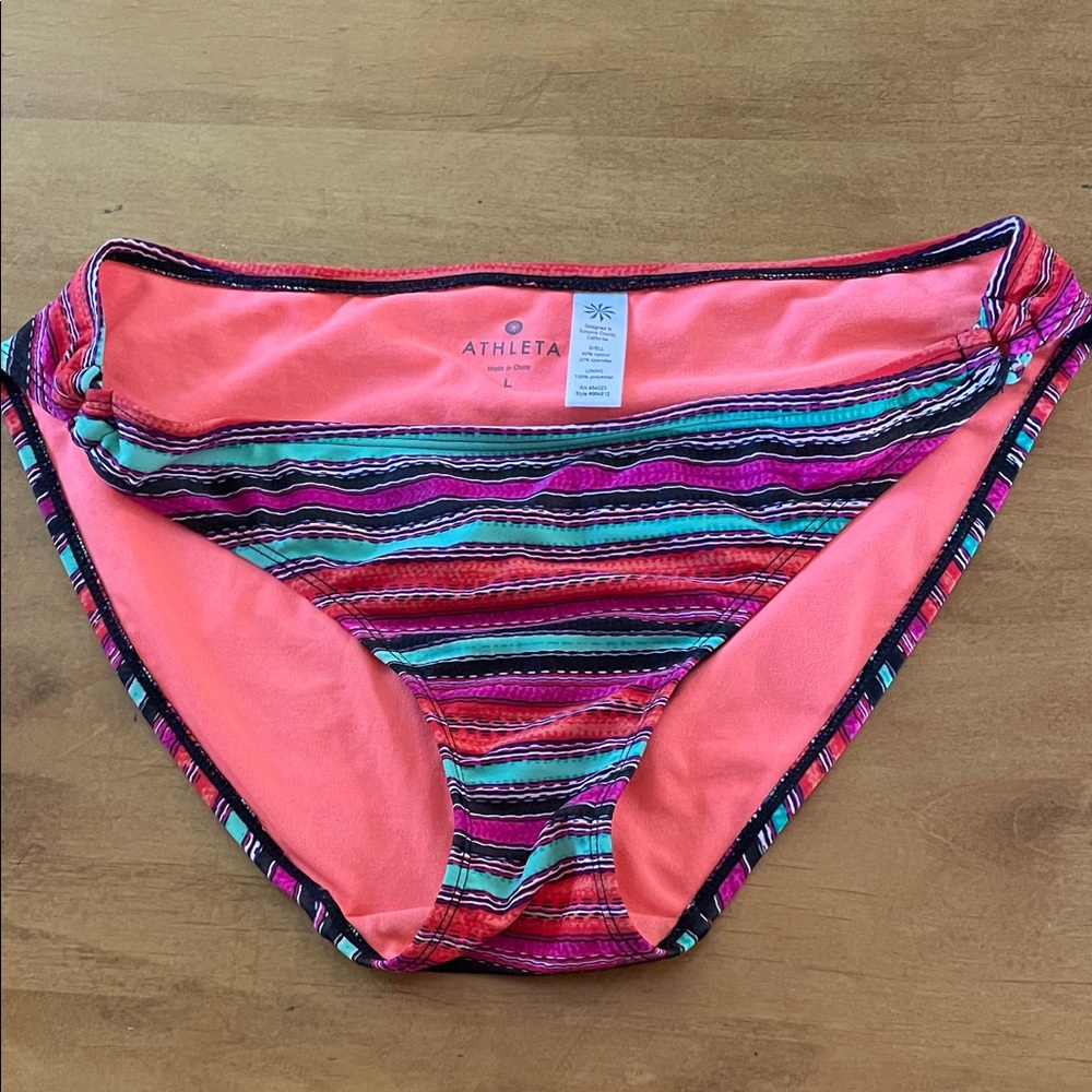 Athleta women’s swim bottoms - size L